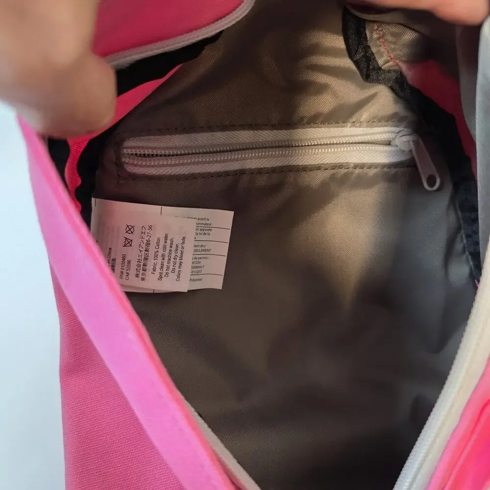 KAVU Rope Bag Pink Sling Crossbody Backpack 100% Cotton NWT